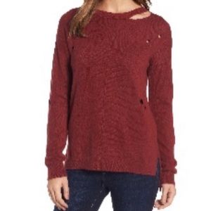 Trouvé distressed crewneck sweater L